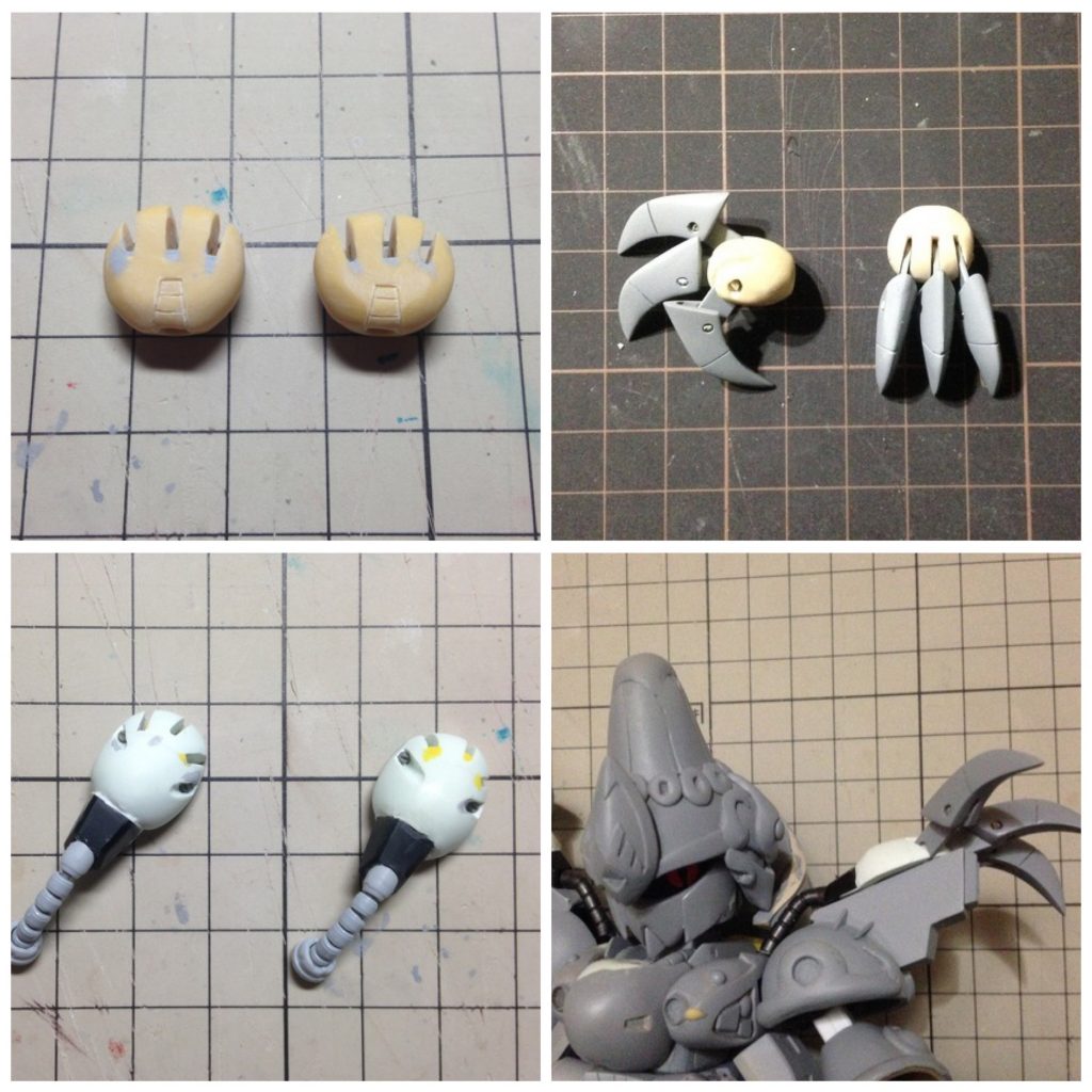 クローは真鍮で接続、可動します。