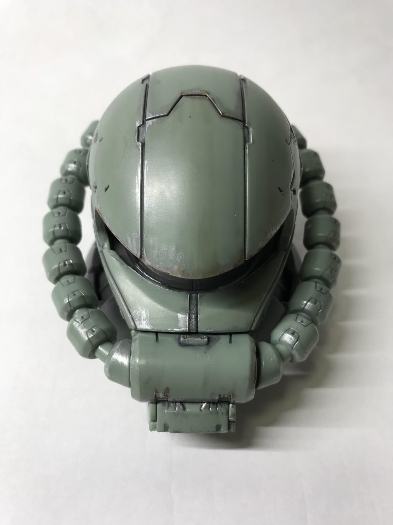 主にドライブラシとリアルタッチマーカーを使用しましたが、写真に撮るとイマイチ控えめに見えるのでもう少し派手めにやっても良かったかな…