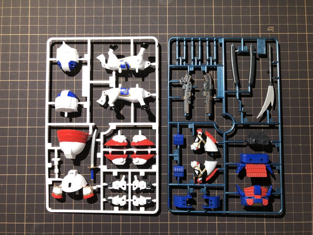 塗装完了後のランナーです