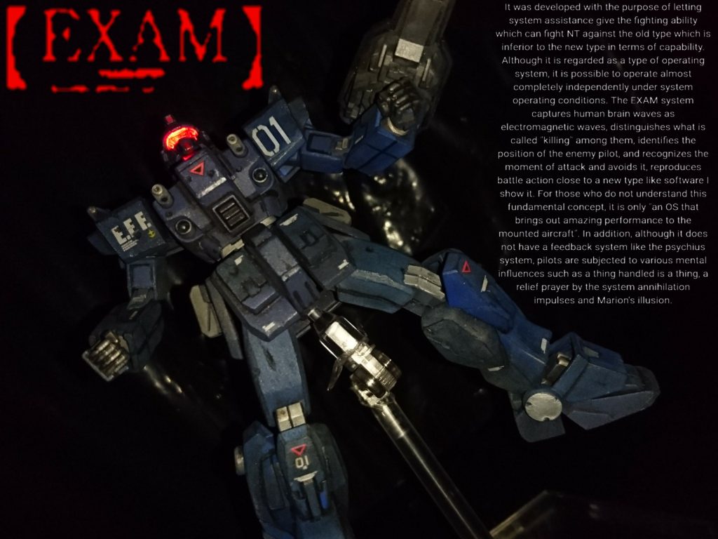 ・EXAMシステム
例のアレ。
ミライトを仕込んで発光するようにしました!