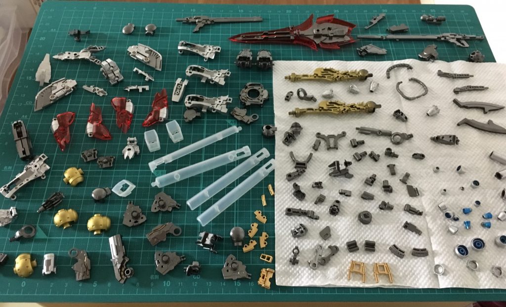 塗装した全パーツです。