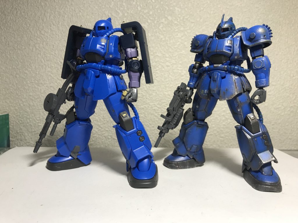 途中。以前作ったブグとの比較です。