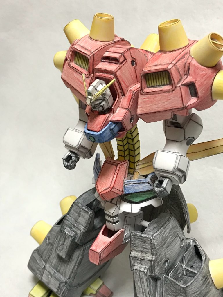 HG 1/144 デビルガンダム色鉛筆塗装–2枚目/制作者：@gyuuuutora