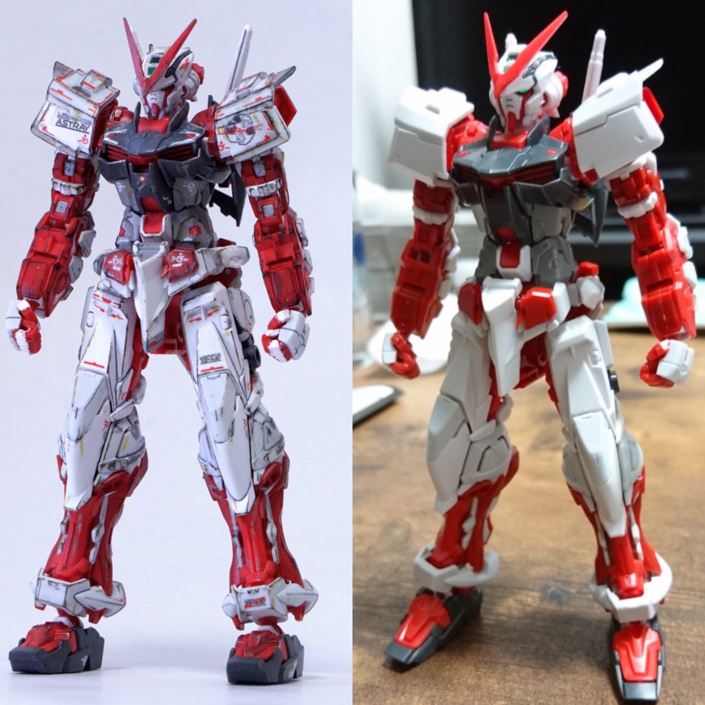 素組みとの比較です