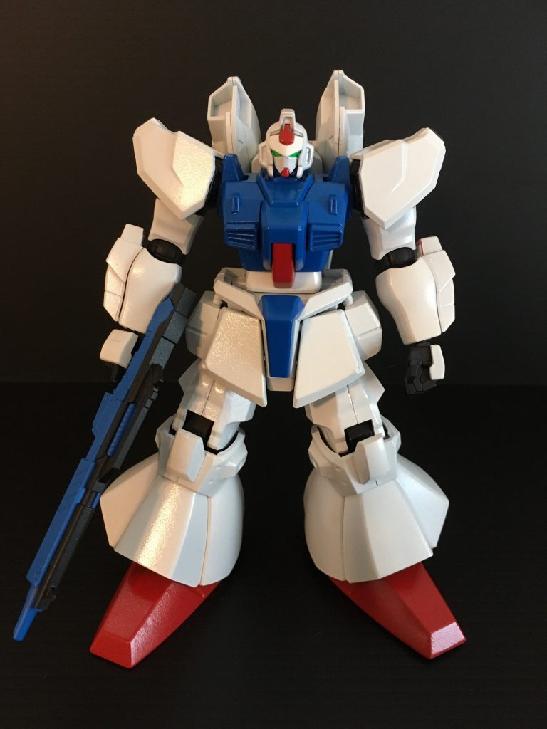 「宇宙世紀に存在していたかもしれないゴツいガンダム」をテーマにミキシングしました。 出来るだけ機体の運用年代が近いパーツを意識しました。