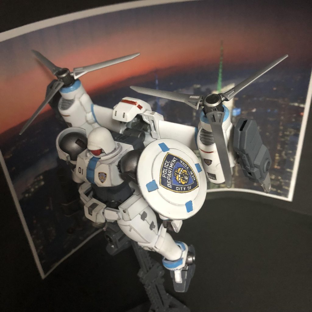 リーオーNYPD、摩天楼の空を翔ける！–2枚目/制作者：生ける屍