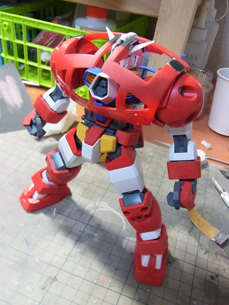 被れるように調整