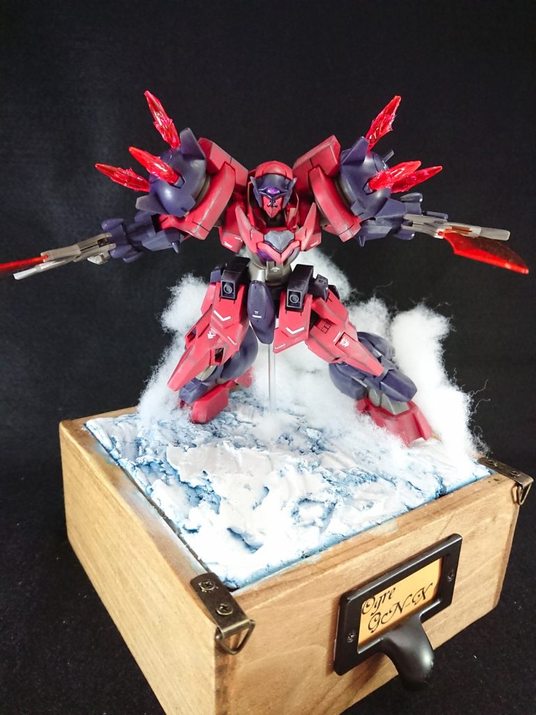 改造等は特にしてないけどGNショルダービームの形が整い過ぎててつまらなかったのでジェル盛り付けてビームっぽく…見える？