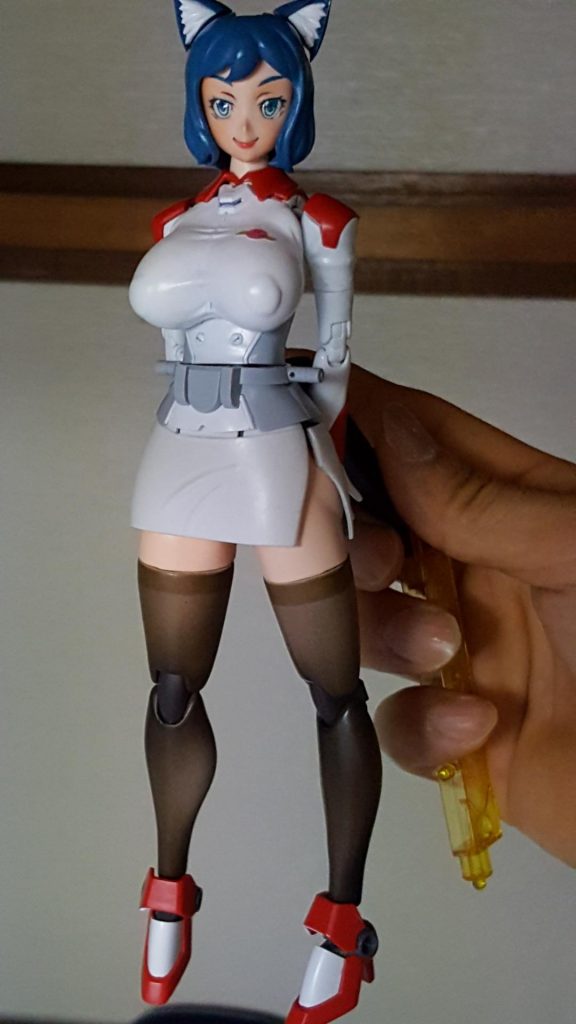オマケで製作したケモ耳を付けてみました。
艤装を背負えばアズレンスタイルです。