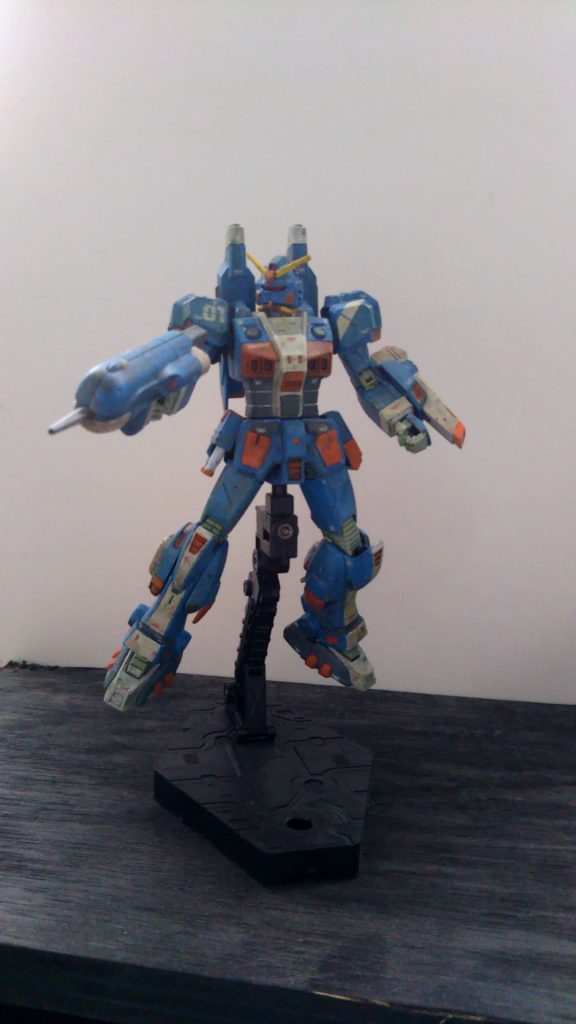 一回つや消しトップコートからの筆塗り本塗装。