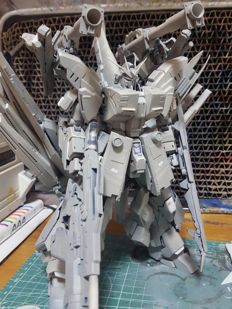 サフを噴いた後です