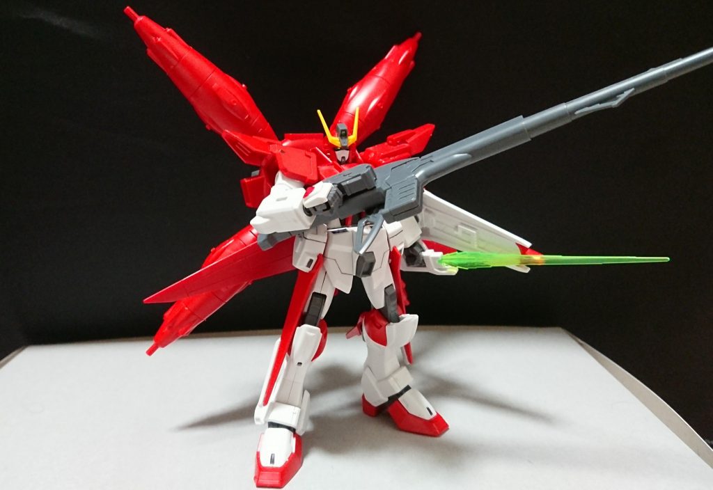 エアードの操縦者は戦う度に技量を上げ初代レッドインパルスが装備していたドレッドノートのドラグーンシステムを装備して出撃、それが最初で最後の出撃だった。
初代レッドインパルスはドラグーンシステムを弄っており無線での操作を行っていただがエアード本体のエネルギーは初代レッドインパルスより少ない上無線での操作は至難の技なので通常の有線式で出撃した。