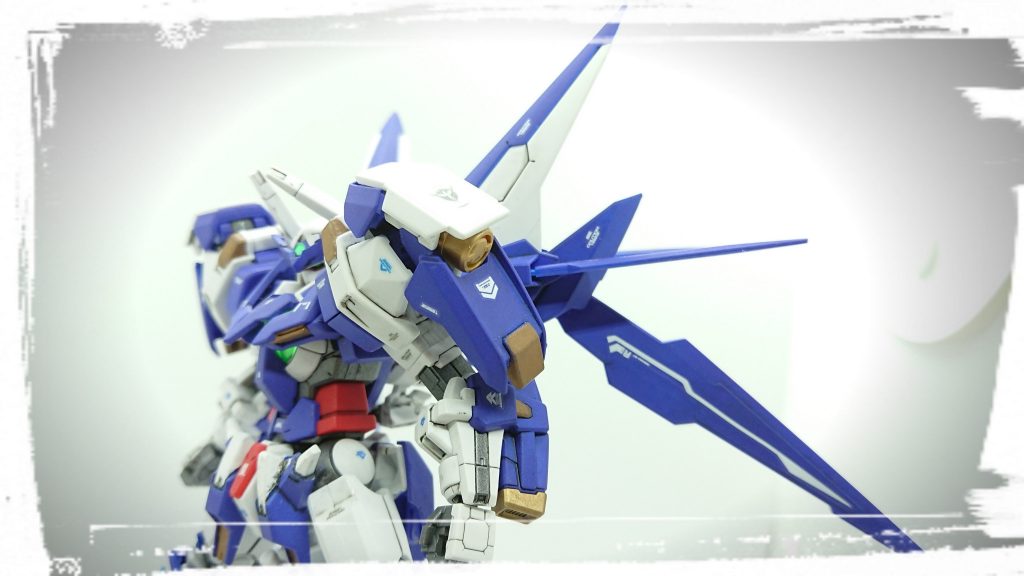 アメイジングエクシアのトランザムブースターは、『シナンジュ』っぽくなるように意識して取り付けてます。