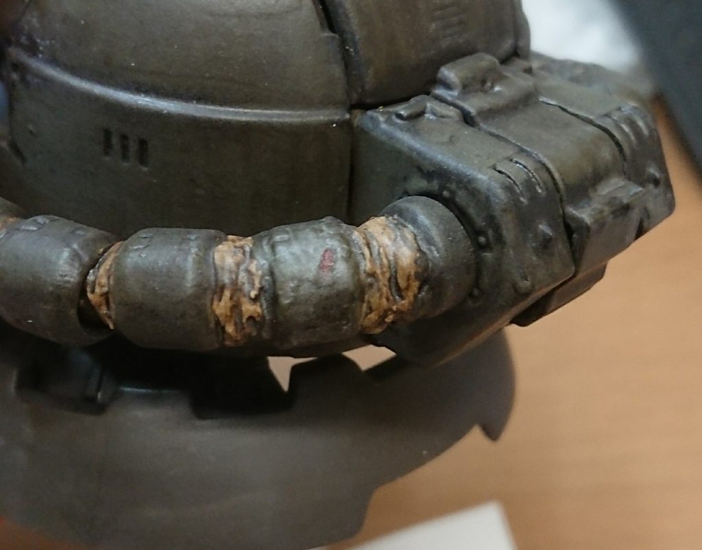 塗装が剥がれたところもチャームポイント
赤錆感うまく出てると思います
これが、サーフェイサーの力か！？