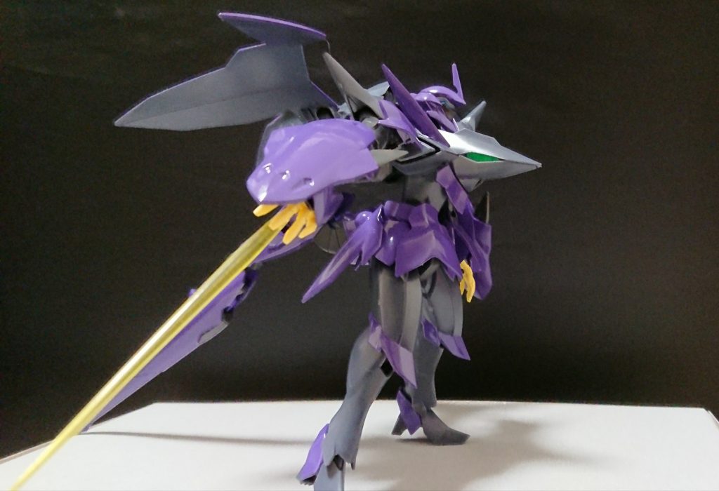 ドラドAは世界規模のガンプラ大会にある大規模戦というイベントにゼダスH(ホープ)と共に参加。(ゼダスHは後に紹介予定)
１ラウンド目の中盤でアビス・スピーグと交戦、後にレッドインパルス・エアードがアビスの援護に来て２対１で戦う。
結果としてアビススピーグがドラドAを道連れにする形で撃破された。

戦果
多数の機体撃破に貢献。
レッドインパルス・エアードを中破。
アビス・スピーグを撃破。

アビス・スピーグに撃破される。

[総合スペック]1.0～13.0の内
強化時は8.5～8.8と想定。