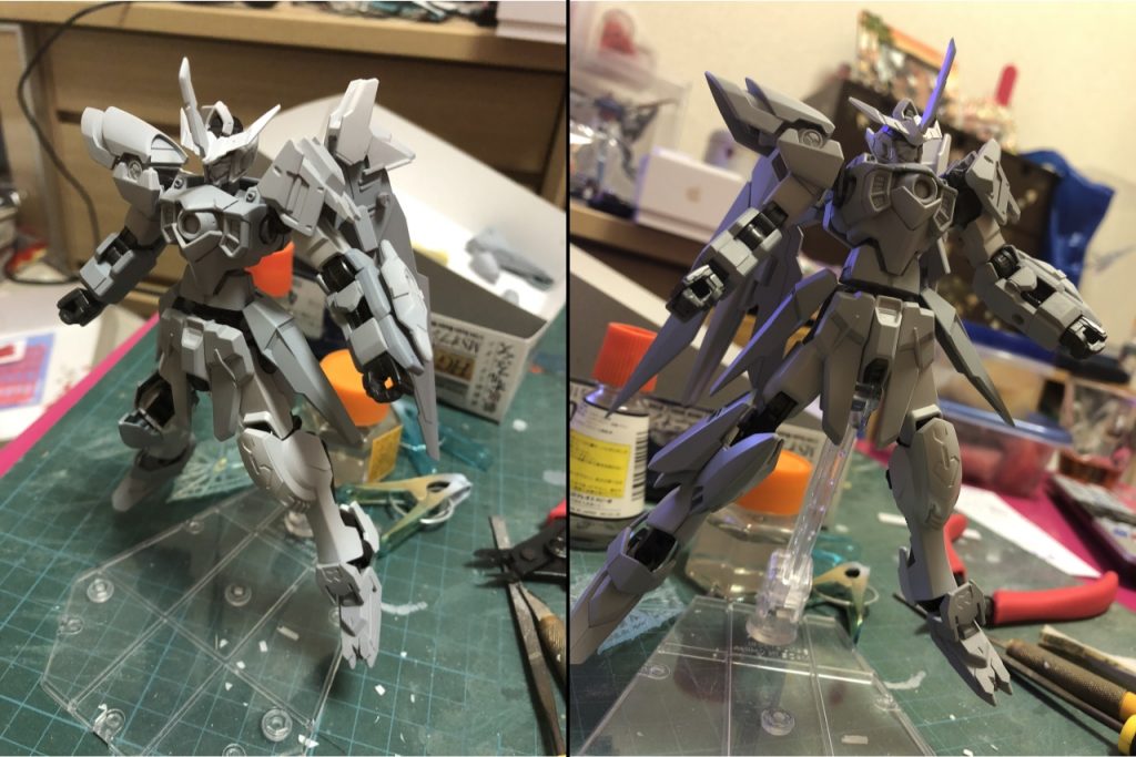 サフ時(フレームは黒で塗装済み)