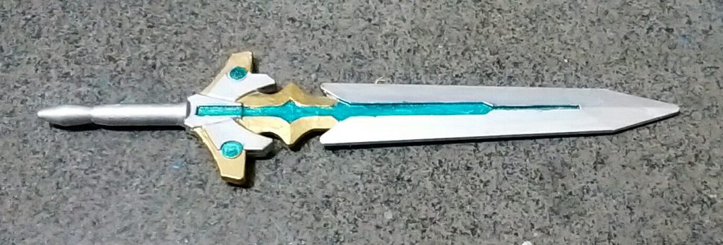 剣は魔竜剣士ゼロガンダムの剣を塗装しました。