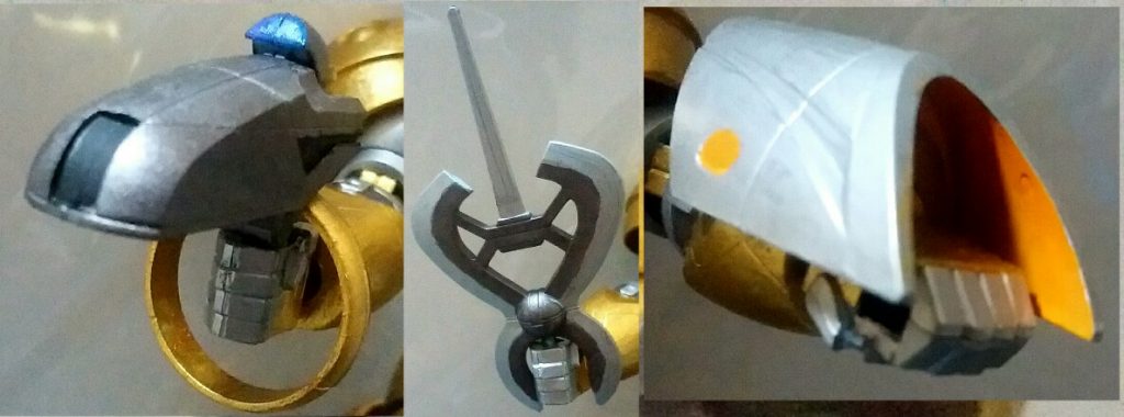 武器も頑張って塗装しました