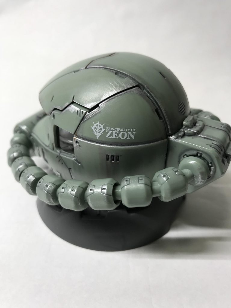 ザクヘッド／ウェザリング練習中–3枚目/制作者：tsune