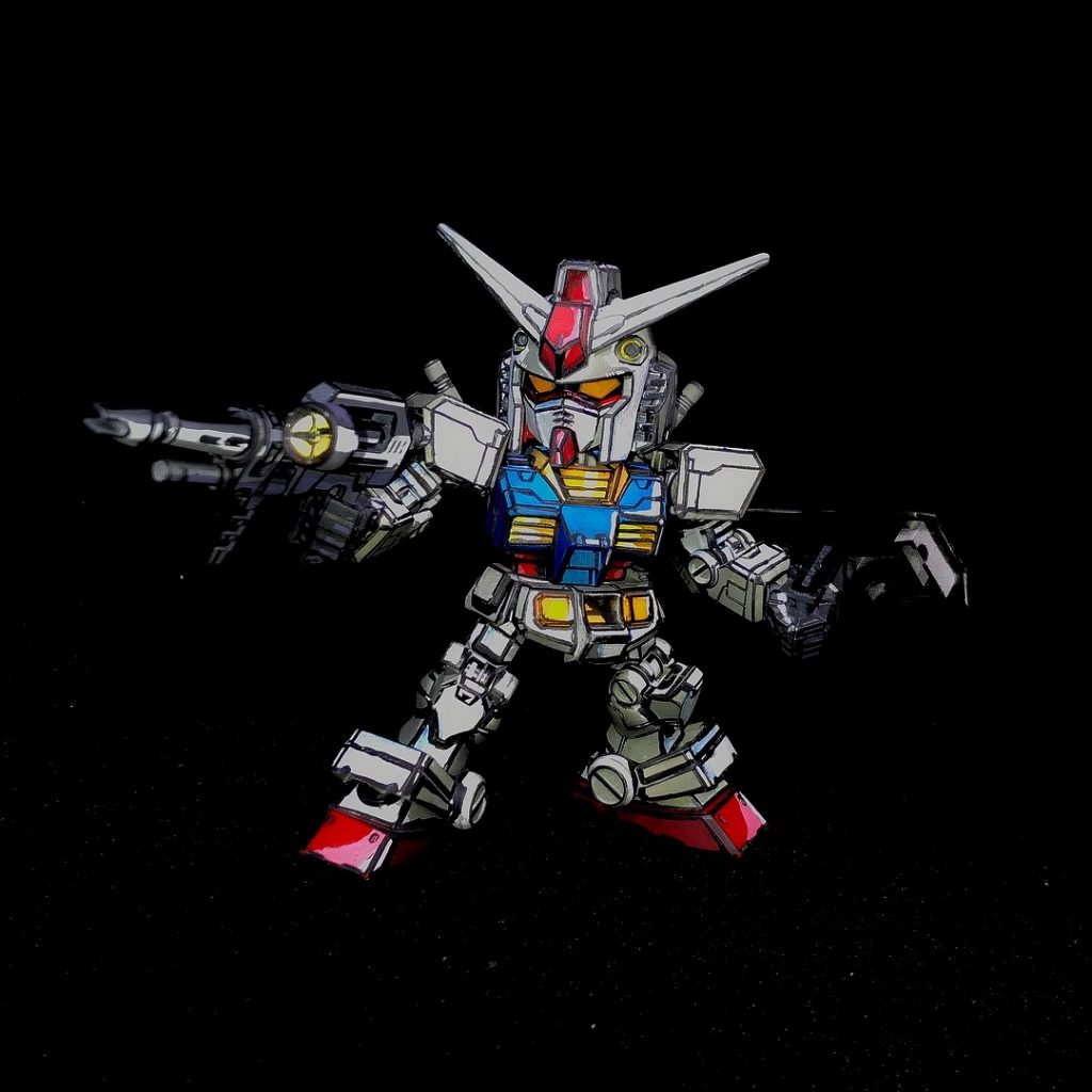 クロスシルエット RX-78-2 ガンダム イラスト風模型–4枚目/制作者：ソネ