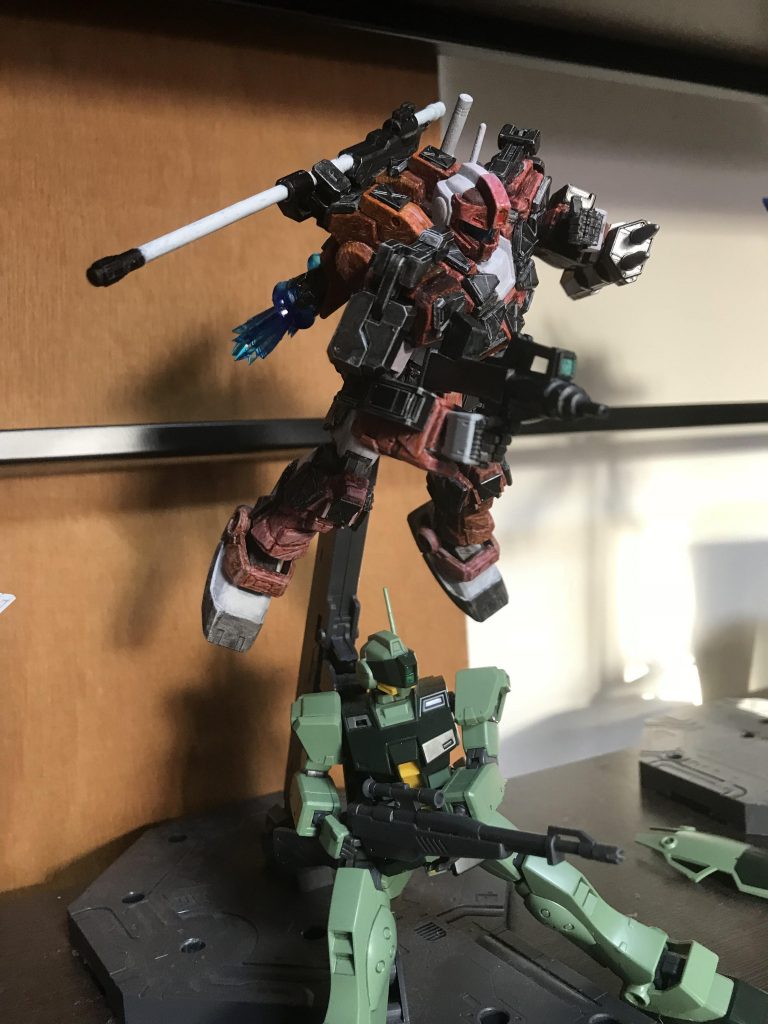 バーニアを吹かせてみました(フロント)