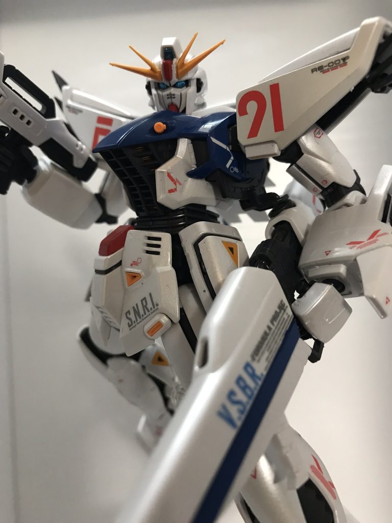 MG ガンダムF91 ver.2.0 パール塗装とオリジナルデカール仕上げ–9枚目/制作者：モルガナ
