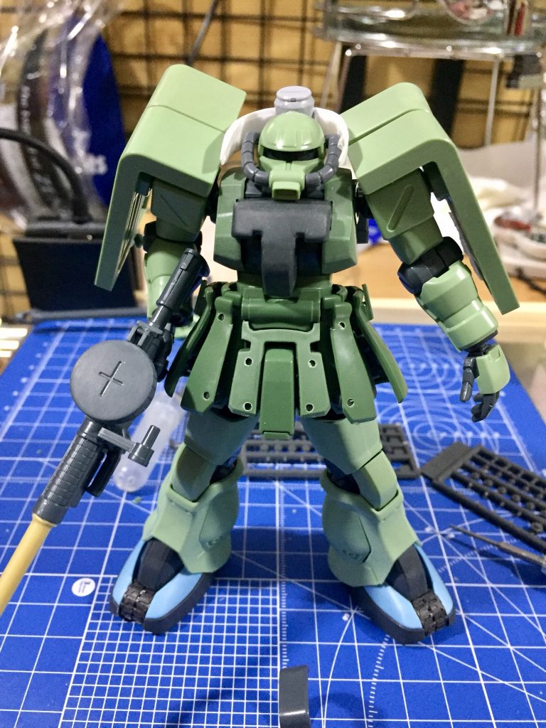 ザクF2やグフカスタム等で組み上げていきました。元はIV号戦車F2型だからザクF2を使おうというところからスタートでした。