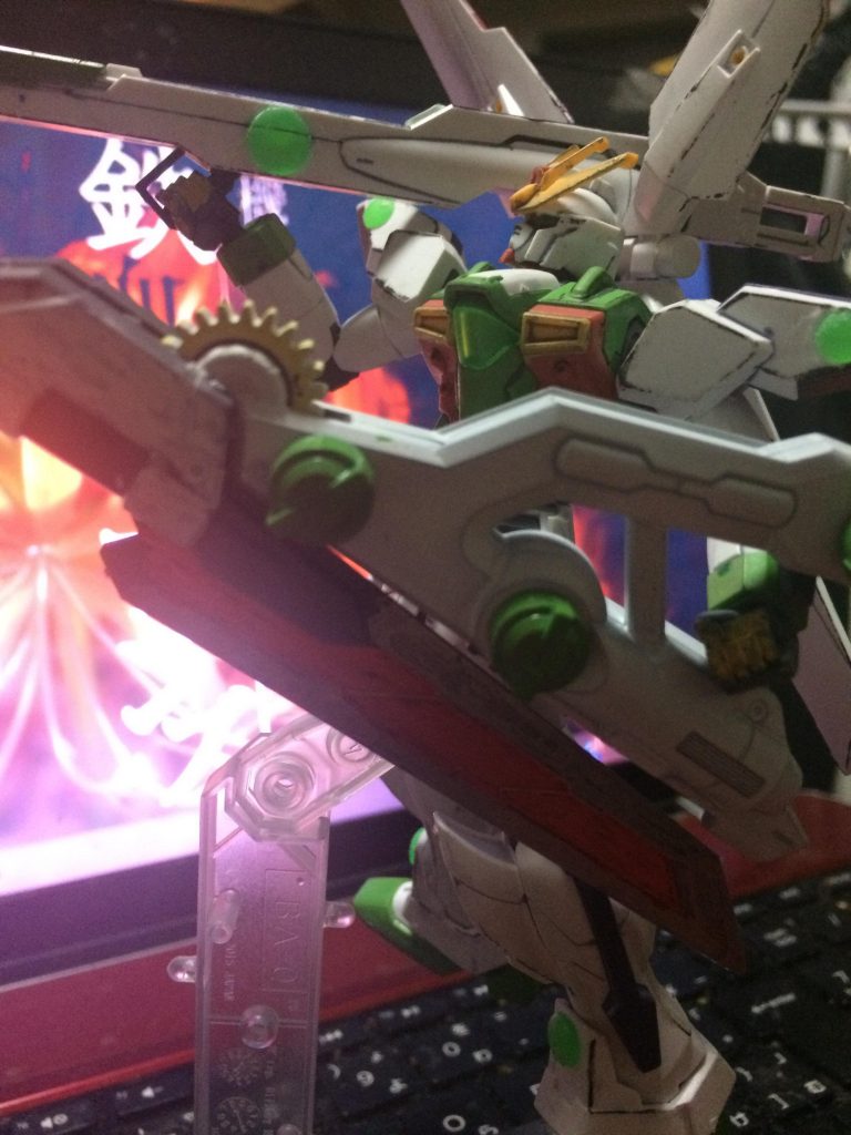 作ってた時発売したスピニングブラスターを使ってオリジナル感を追求！