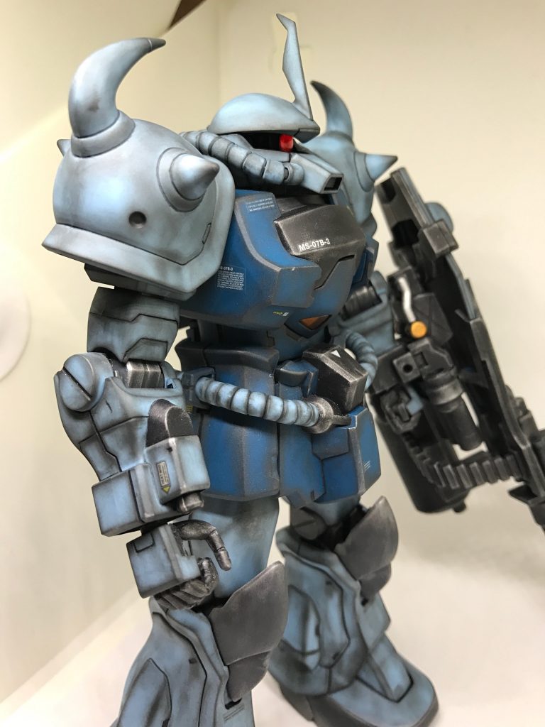 MG 1/100 グフ・カスタム ウェザリング–5枚目/制作者：@gyuuuutora