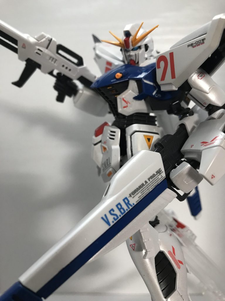 MG ガンダムF91 ver.2.0 パール塗装とオリジナルデカール仕上げ–3枚目/制作者：モルガナ