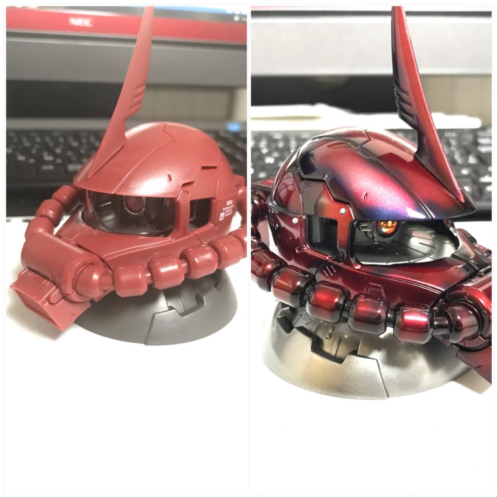 赤いザクヘッド–2枚目/制作者：フルコウ