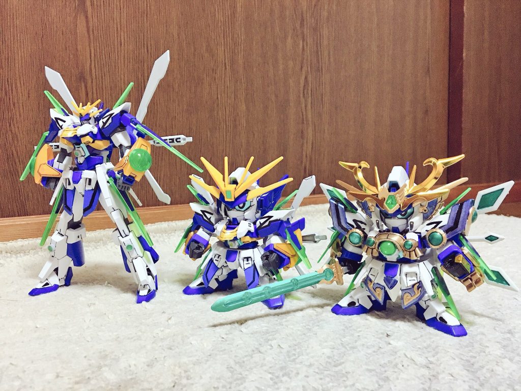 では大元とSD化と武者化を。自分のガンダムを武者化させるのは一部世代の夢をだと思うのですよ。