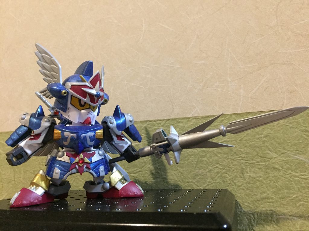 クラウンジャベリンは、皇騎士の銀の剣とスピアパーツをミキシング。
柄は真駆参の三又槍より拝借。