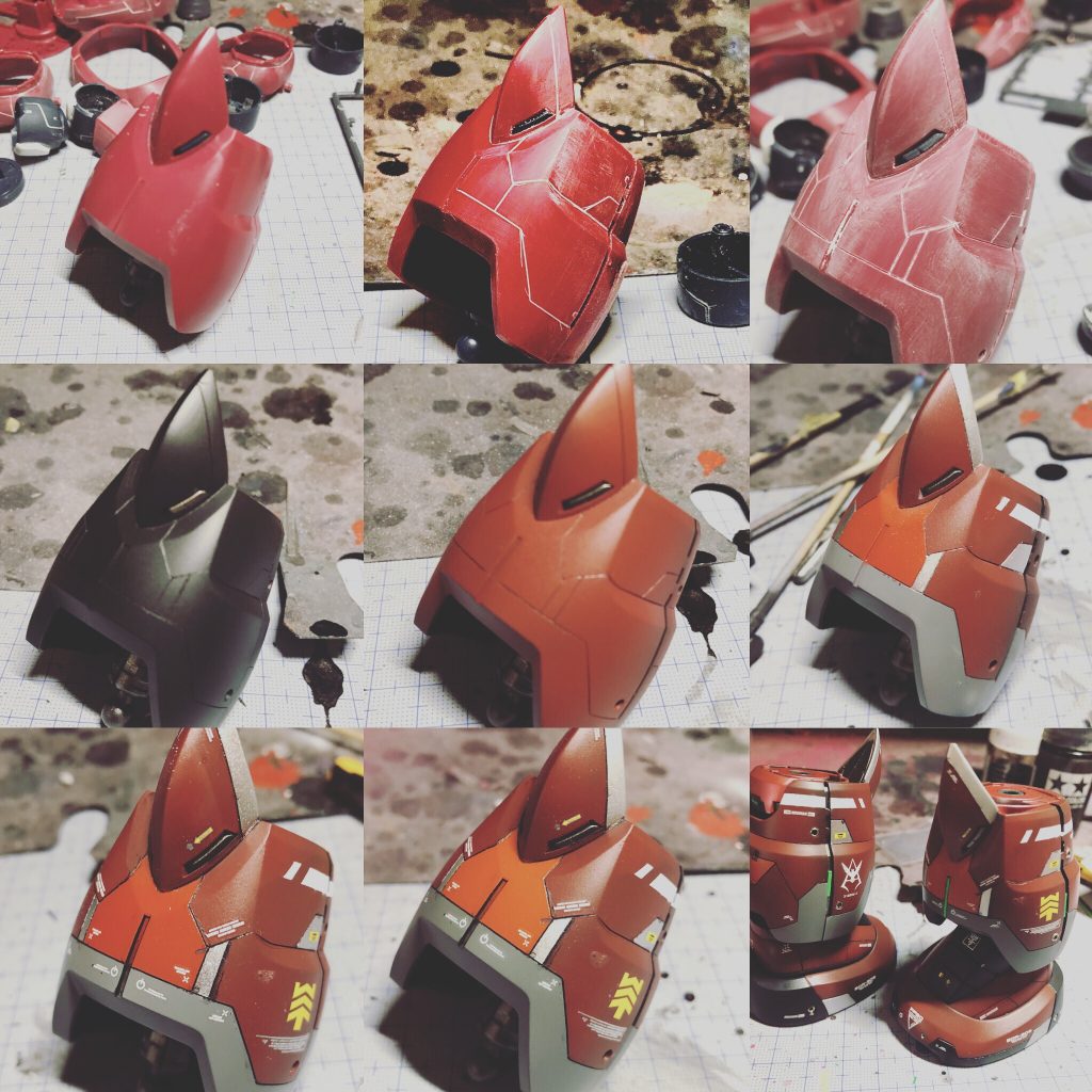 脚部のディテールアップ過程です