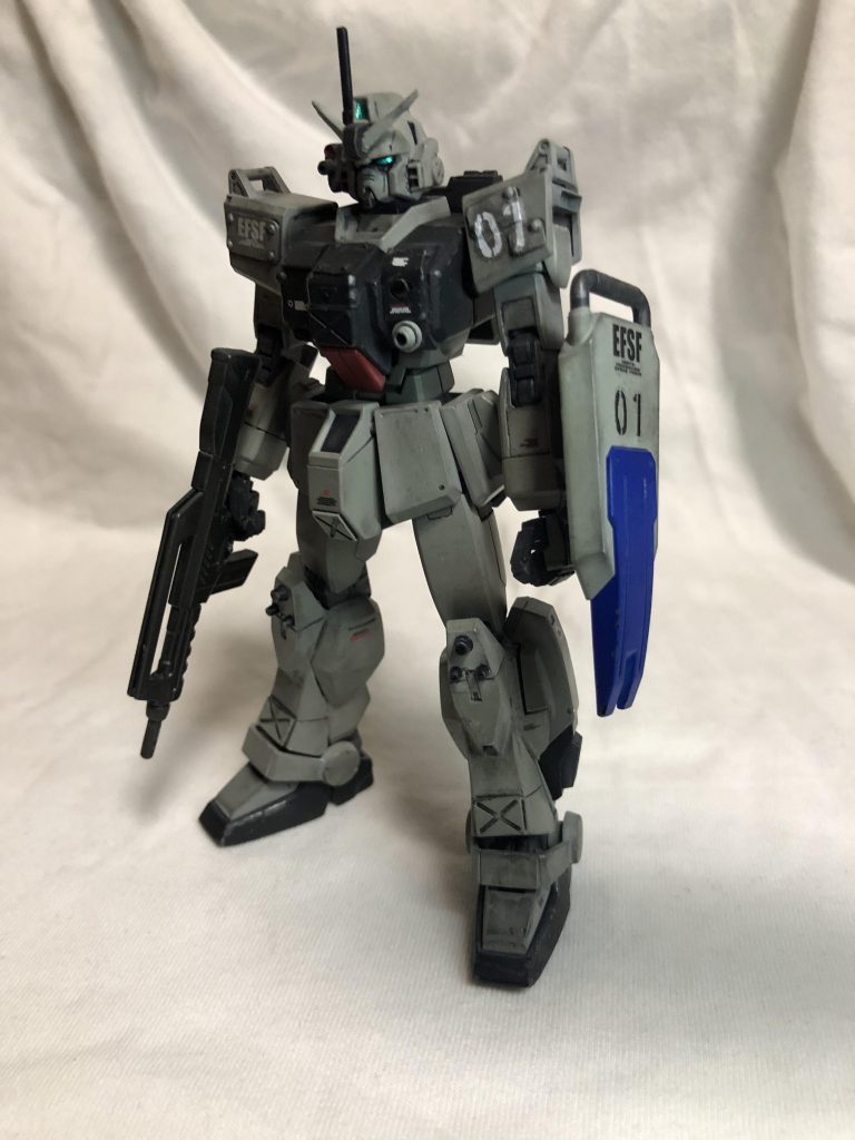 MSの実戦データ取り及び試作兵装の試験運用を目的とした特殊部隊の陸戦型ガンダムです。