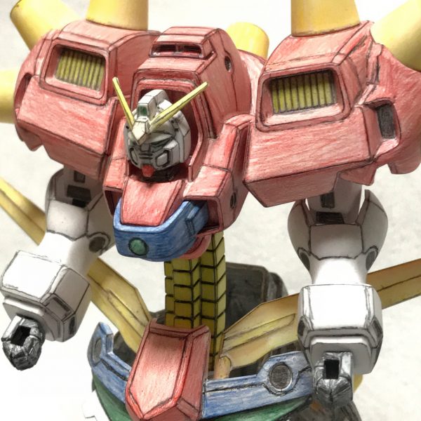 HG 1/144 デビルガンダム色鉛筆塗装