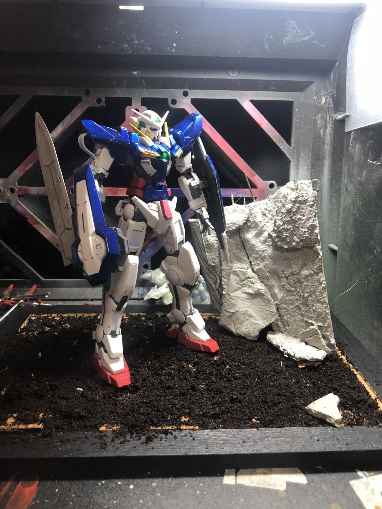 キャンディ塗装後！
この頃のoo系のガンプラのクリアパーツに色が付いていないことに驚きました！