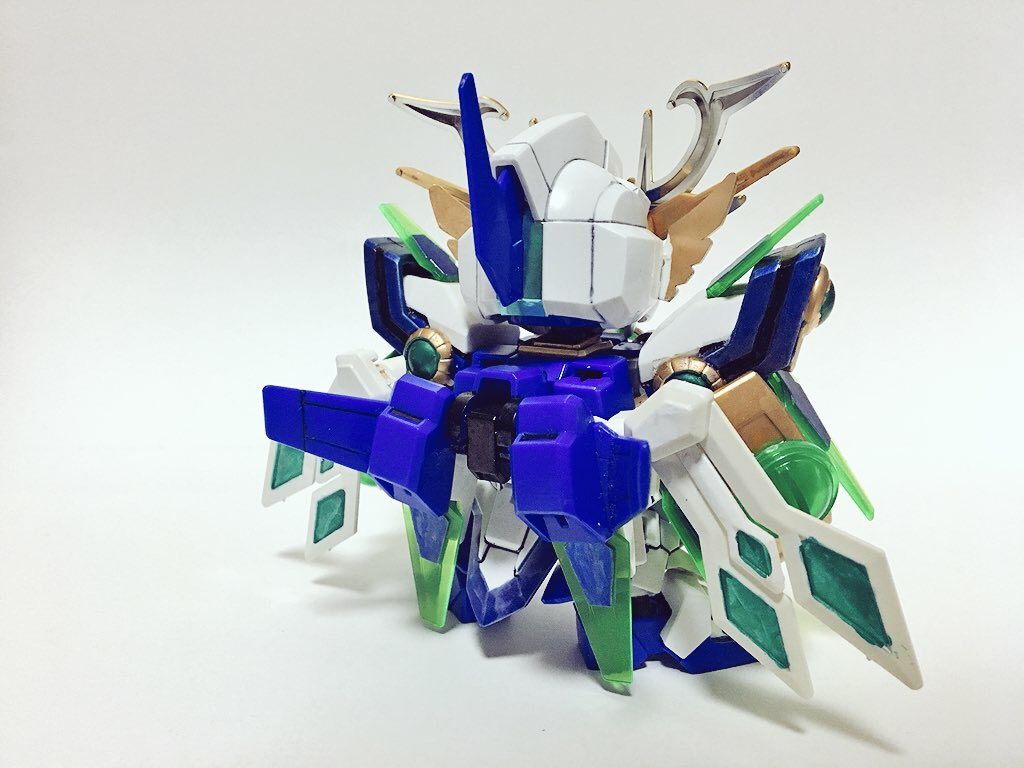 背面。爆心丸の爆輪翔をコアファイターに接着してます。