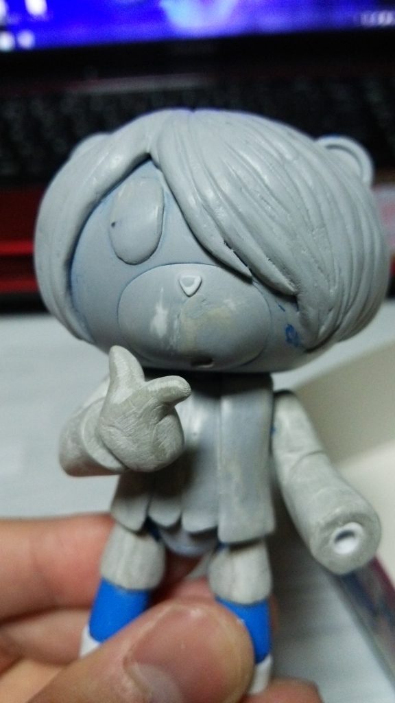 「ふむふむ」といった感じの指先を作成。