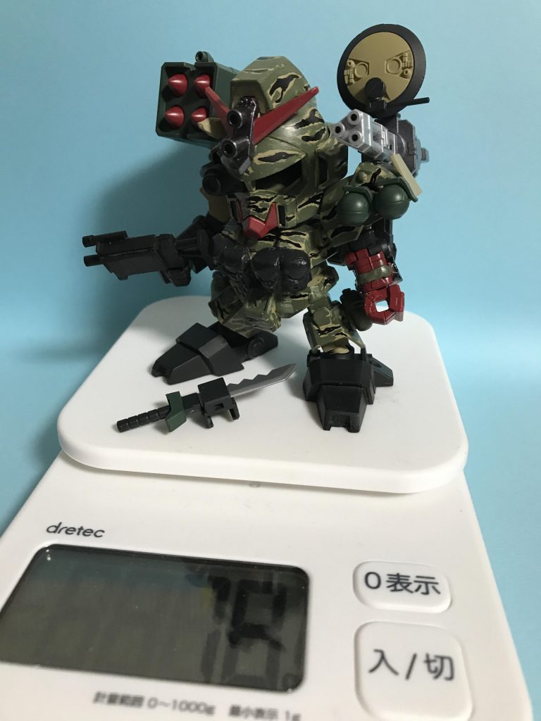 最終的には80g弱で完成しました。