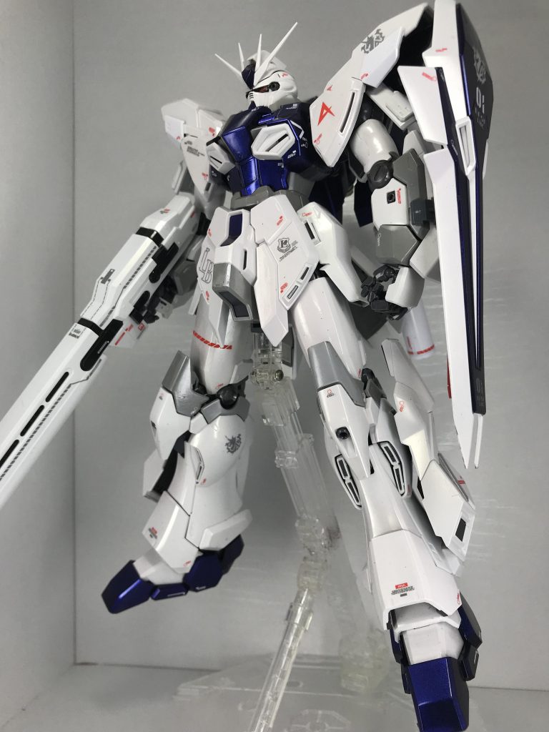 MG シナンジュ・スタイン オリジナル仕様、パール、偏光塗装(アムロ専用機風)–2枚目/制作者:モルガナ