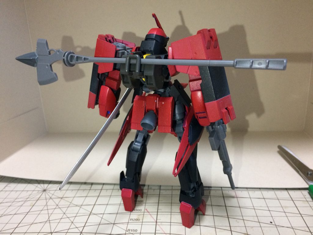 バックショット。ハルバードはマルチラックにマウントする