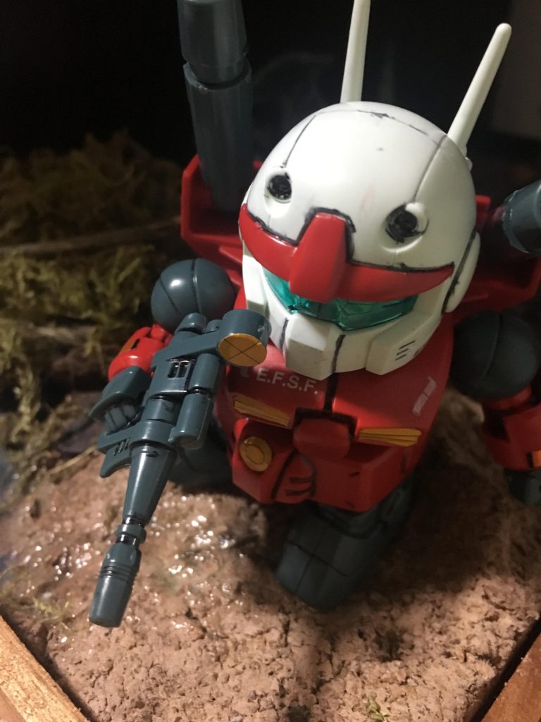 SDガンキャノンジャブロー戦をイメージして作りました。