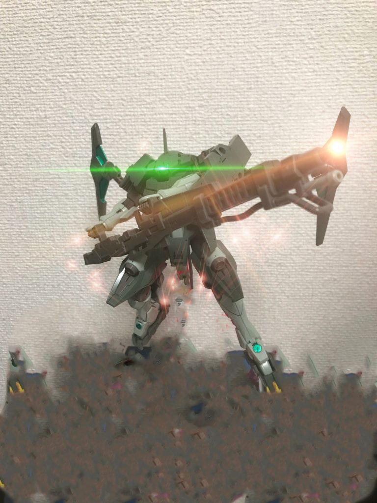 不要部分が消えて黒煙みたくなり