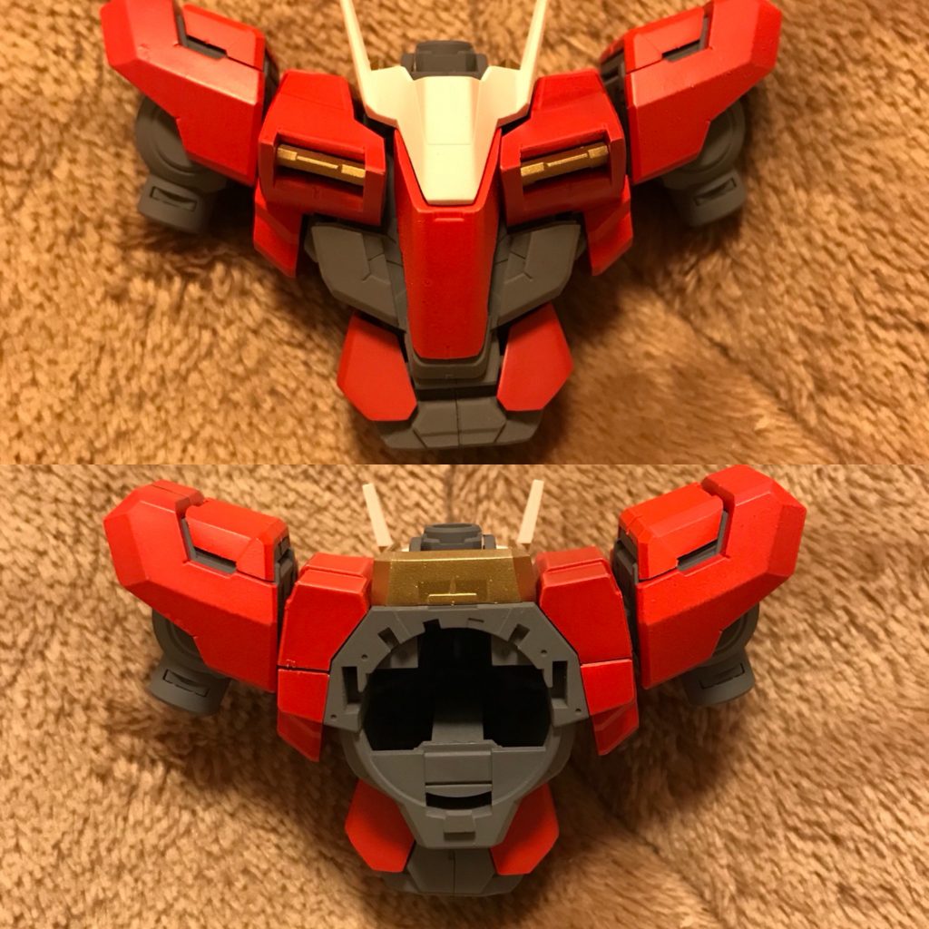 胸部や襟(?)の部分はゴールドリーフで塗装して
細かいとこにオリジナル性を出してます
まあ見えにくいとこですがwww