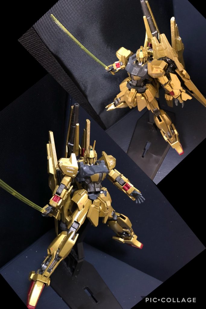 機体解説  (ビルドファイターとしての仮想設定)
百式は、元々はデルタガンダムとして設計されたが、ムーバブルフレーム強度が可変機構の要求される計算上の強度水準に満たされてなかった等の問題が解決されなかった為、非変形型のMS、百式として完成された経緯を持つ。
百式は高い機動性と回避能力を持ち、汎用性の高いMSであったが、その後登場していった、高火力、高出力のMS群に押されてしまう場面も散見される様になった。