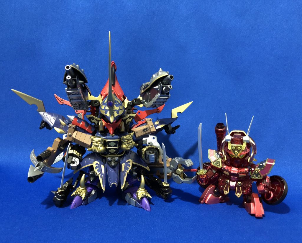 通常BB戦士とのサイズ差はこんな感じになります。