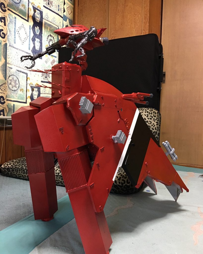 仕上げの黒ライン。