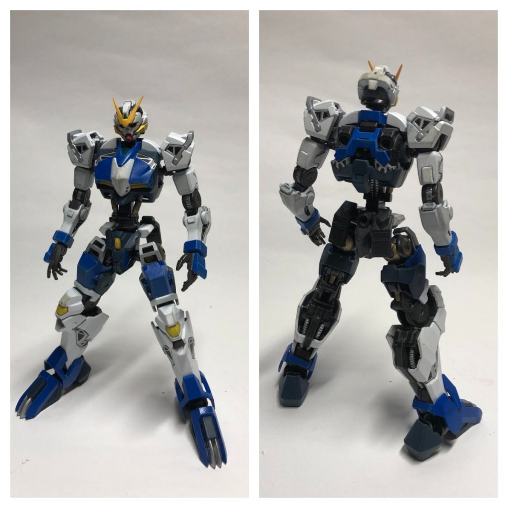 素体のダンタリオンは各合わせ目処理とシャープ化の他目尻を切れ長に、胸装甲下部の箱組、シリンダー可動化、変形用に腰3ミリ延長、リアアーマー可動化、膝アーマー分割可動化、ふくらはぎアーマー分割線変更、アンクルガード後部パーツ追加など。ブンドドのせいでだいぶ塗装禿げありますがそこは味ということで^^;