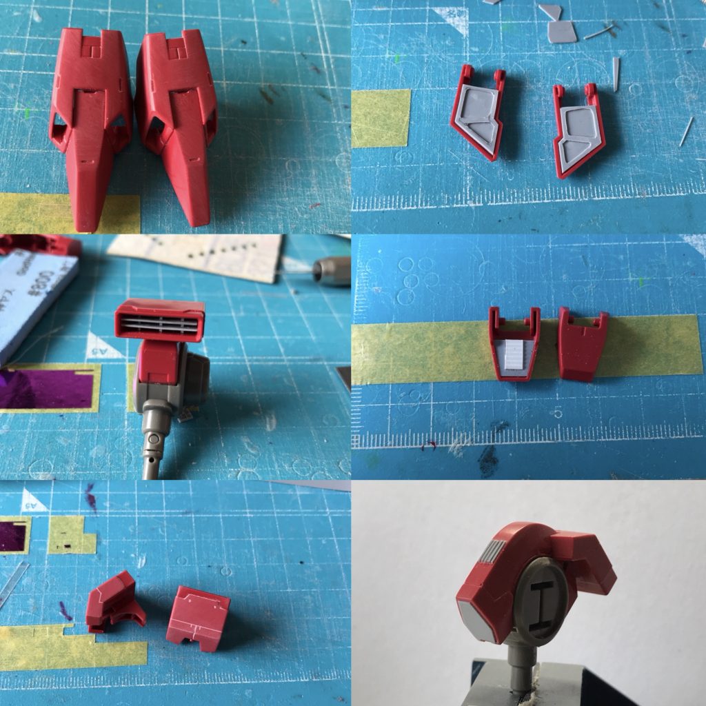 膝、肩のスラスターなどの改修